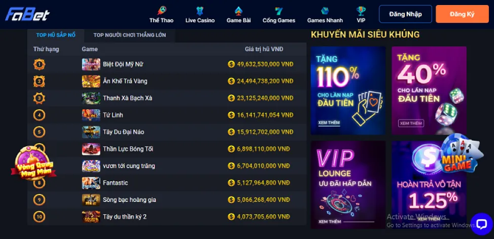 Khuyến mãi hấp dẫn 77win nhà cái